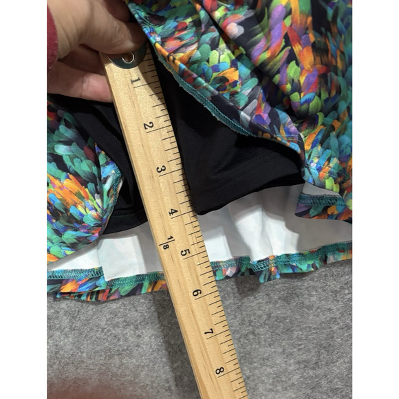 Dona Jo Skort Athletic Skirt Womens Sz 3 US XL Geometric Tennis Golf Pickle Ball - Picture 5 of 7